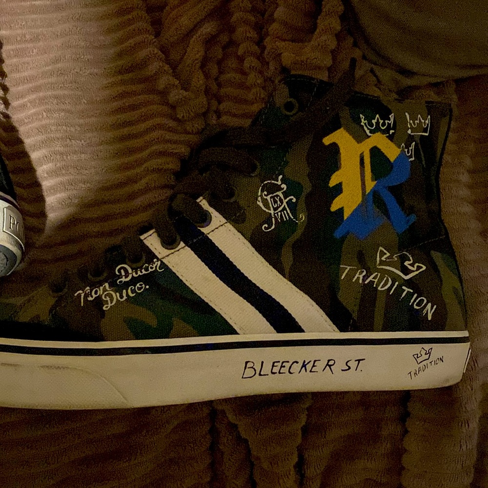 RALPH LAUREN SOLOMON HIGH TOP SNEAKER 10.5 MENS - Picture 13 of 13